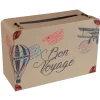 URNE TIRELIRE BON VOYAGE 24X16X10CM MULTICOLORE