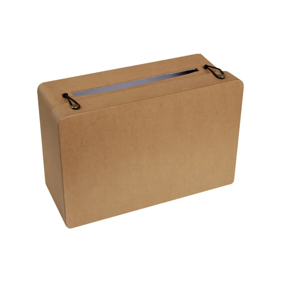 URNE TIRELIRE VALISE KRAFT 24X16CM