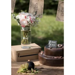 URNE TIRELIRE VALISE KRAFT 24X16CM