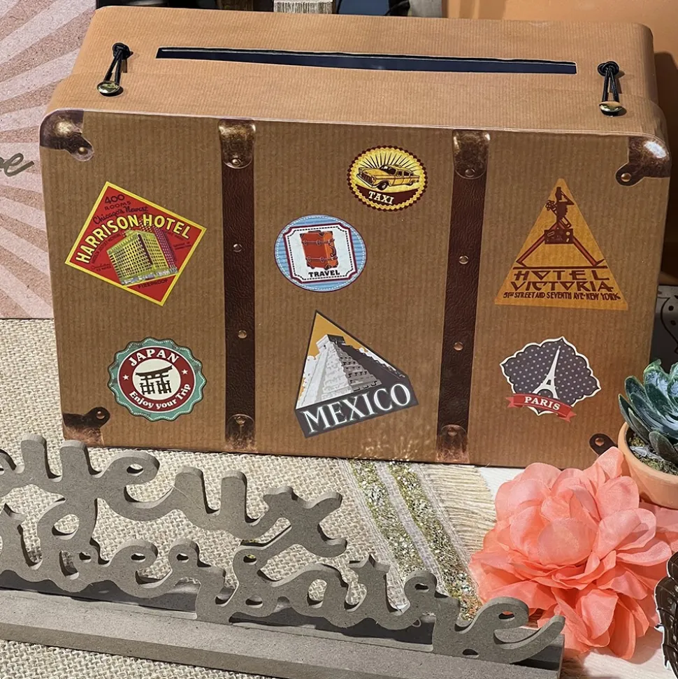 URNE TIRELIRE VOYAGE 24 X 16 CM