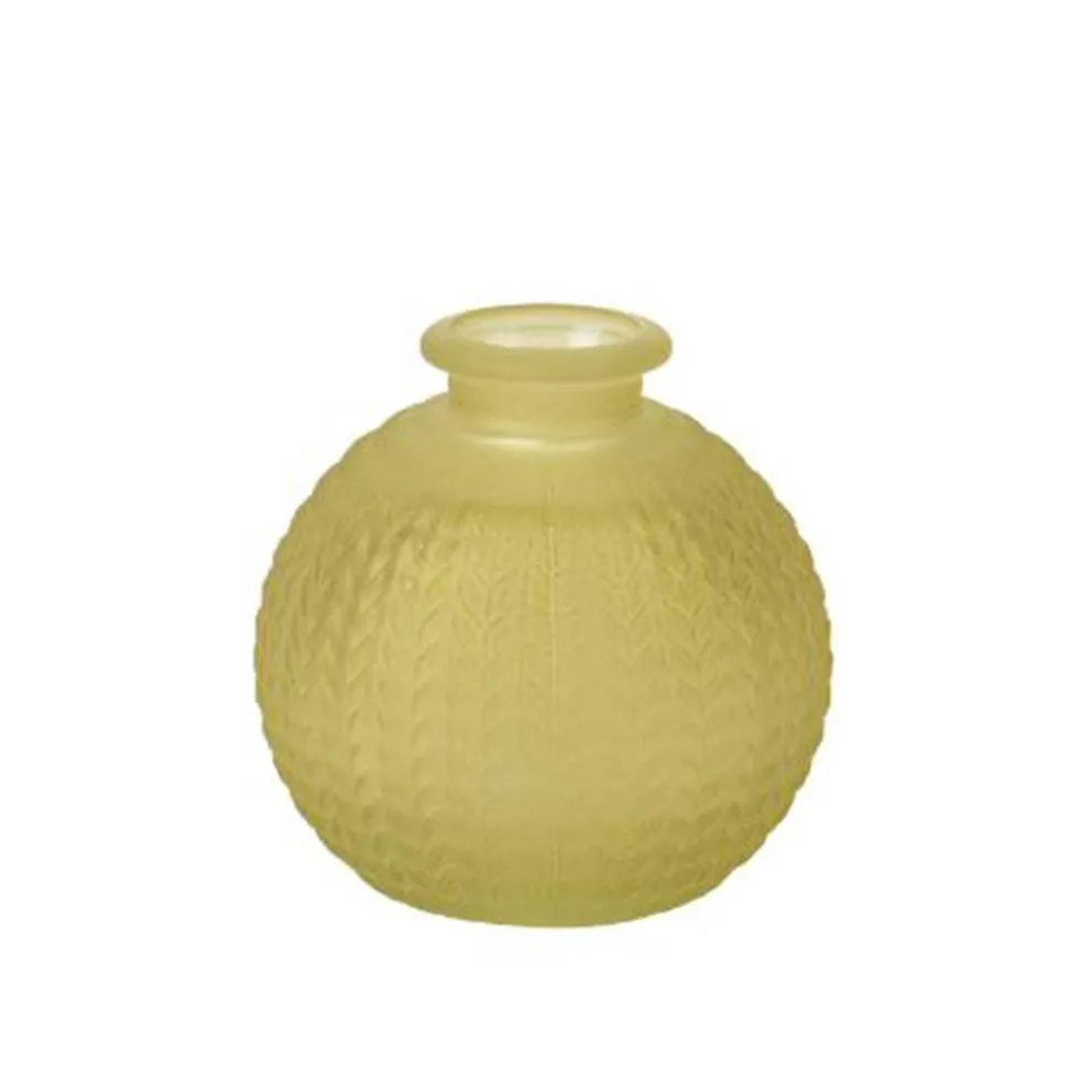 VASE BOULE VERRE CISELÉ 8.5CM 200ML PISTACHE