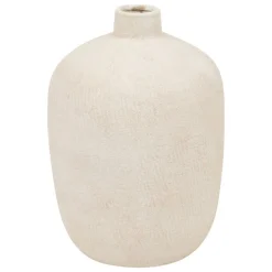 VASE CÉRAMIQUE GRAVÉ ROMIA 31CM NUDE