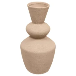VASE CÉRAMIQUE TOTEM EZIA 34CM MARRON