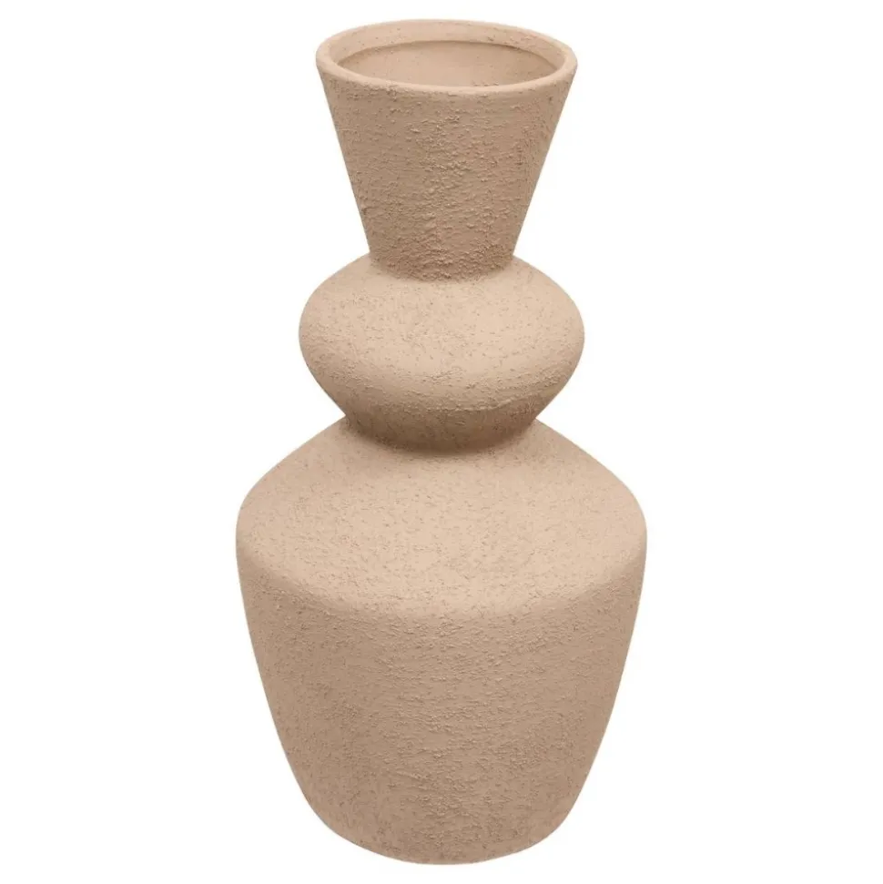 VASE CÉRAMIQUE TOTEM EZIA 34CM MARRON