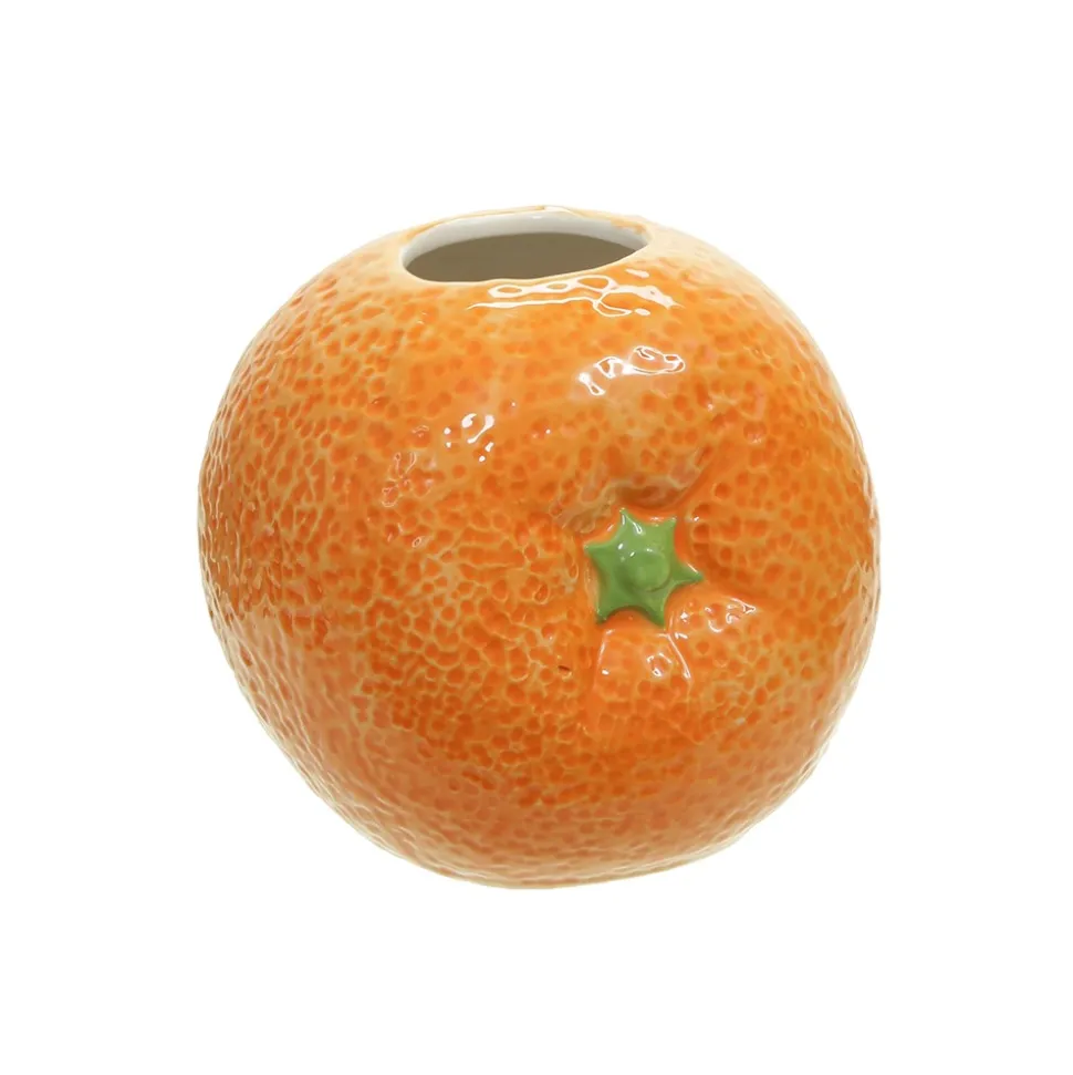 VASE DOLOMITE FRUIT 10CM ORANGE