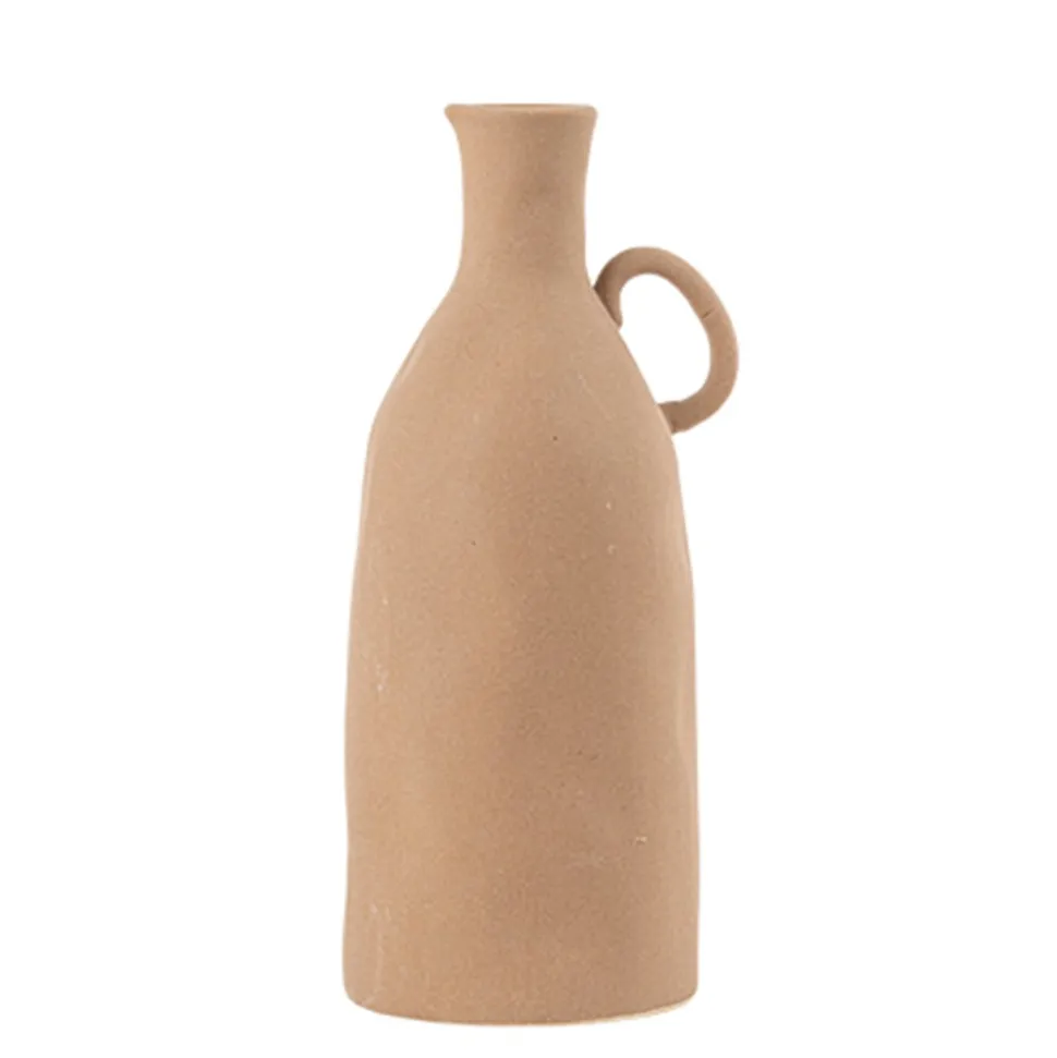 VASE GRÈS BELLA 25X10CM CAMEL