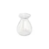 VASE VERRE COROLLE 7X9CM TRANSPARENT