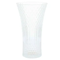 VASE VERRE FAÇONNÉ IRIS 23CM 1.1L TRANSPARENT