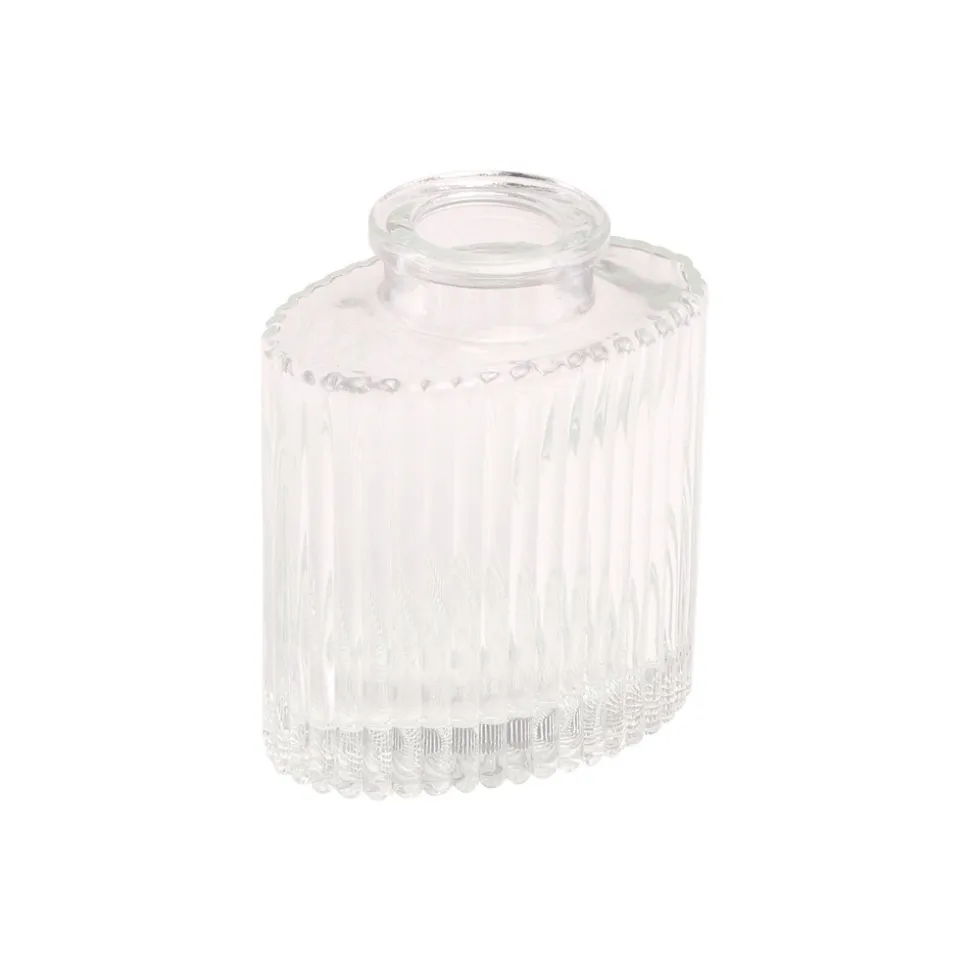 VASE VERRE HÉLIOS 7X4.5X8CM TRANSPARENT