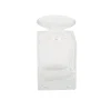 VASE VERRE PAVÉ 10.5X6CM TRANSPARENT