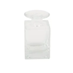 VASE VERRE PAVÉ 10.5X6CM TRANSPARENT