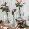 VASE VERRE ROND À L'ANCIENNE 7.5X13CM