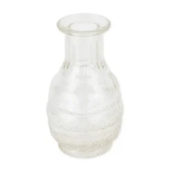 VASE VERRE ROND À L'ANCIENNE 7.5X13CM