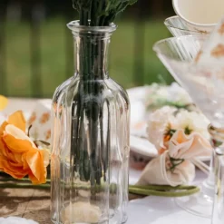 VASE VERRE 19X7.5CM TRANSPARENT