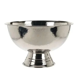 VASQUE À CHAMPAGNE MARTELÉ INOX 39CM ARGENT
