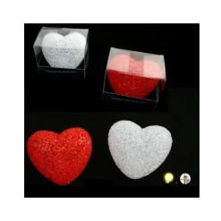 VEILLEUSE LUMINEUSE COEUR 7X8CM