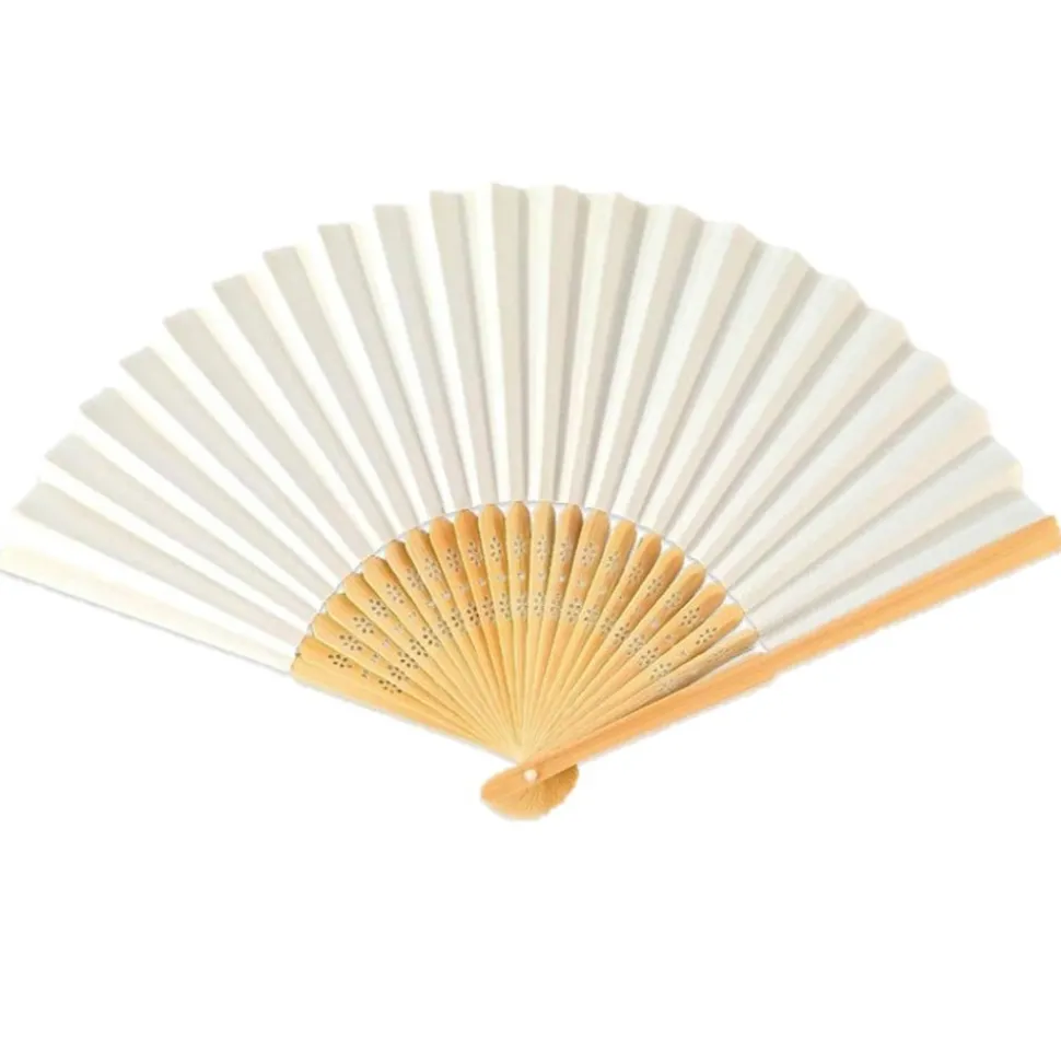 4 ÉVENTAILS BAMBOU VENTILATEUR PLIABLE