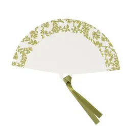10 ÉVENTAILS CARTON JARDIN BOTANIC 20X11.6CM