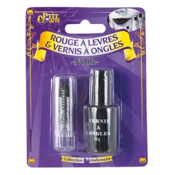 VERNIS ET ROUGE LÈVRES NOIR