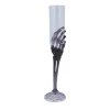 VERRE À CHAMPAGNE DÉCORATIF MAIN SQUELETTE 25CM