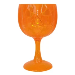 VERRE À PIED DÉCORATIF CITROUILLE 58CL 18CM ORANGE