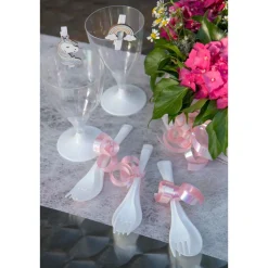 10 VERRE À PIED EAU/VIN EASY 20CL BLANC