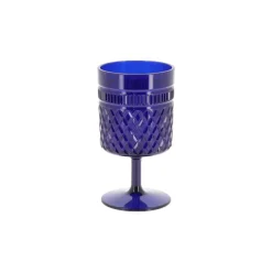 VERRE À PIED RÉUTILISABLE ÉLIXIR 27CL BLEU MARINE