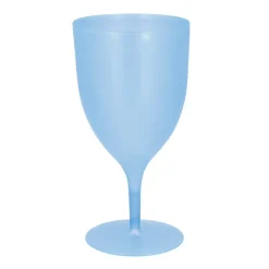VERRE À PIED RÉUTILISABLE OPAQUE 350ML BLEU