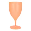 VERRE À PIED RÉUTILISABLE OPAQUE 35CL ORANGE