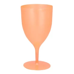 VERRE À PIED RÉUTILISABLE OPAQUE 35CL ORANGE