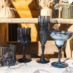 VERRE À PIED RÉUTILISABLE VINTAGE 22CL MARINE