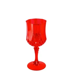 VERRE À PIED RÉUTILISABLE VINTAGE 22CL ROUGE