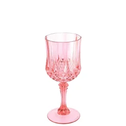 VERRE À PIED RÉUTILISABLE VINTAGE 22CL ROSE