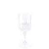 VERRE À PIED RÉUTILISABLE VINTAGE 22CL TRANSPARENT