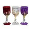 VERRE À PIED SQUELETTE 18CM COLORÉ