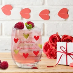 VERRE ROND TRANSPARENT ROMANTIQUE CUR