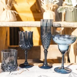 VERRE RÉUTILISABLE VINTAGE 26CL BLEU MARINE