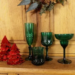 VERRE RÉUTILISABLE VINTAGE 26CL VERT ANGLAIS