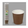50 VERRES CARTON BIODÉGRADABLES 80CC MARRON