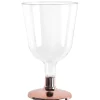 6 VERRES EAU/VIN 15CL ROSE GOLD CHROME