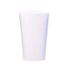 6 VERRES GOBELET PLASTIQUE INCASSABLE 33CL BLANC