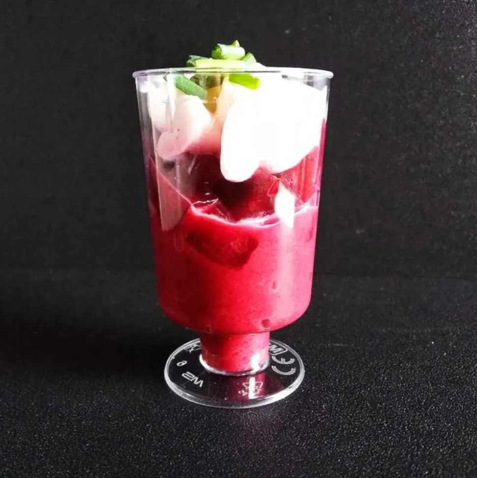 20 VERRES À PIED VERRINES 5CL TRANSPARENT