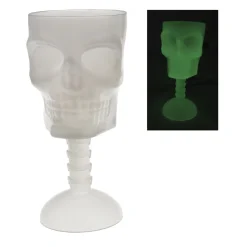 VERRE SUR PIED HALLOWEEN UV 8.5X18CM