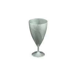6 VERRES À VIN RÉUTILISABLES 15CL ARGENT