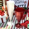 6 VERRES À VIN RÉUTILISABLES 15CL ROUGE CARMIN