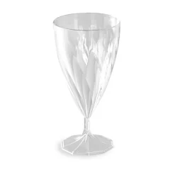 6 VERRES À VIN RÉUTILISABLES 15CL TRANSPARENT
