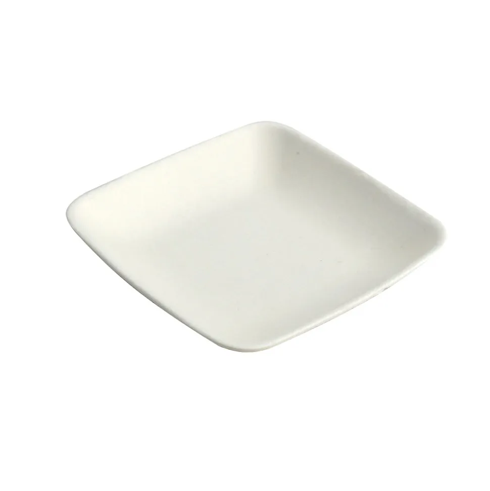 50 VERRINES CARRÉES CANNE À SUCRE BIO 7X6CM BLANC