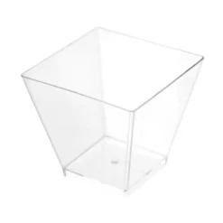 12 VERRINES CARRÉ RÉUTILISABLE 6CL TRANSPARENT