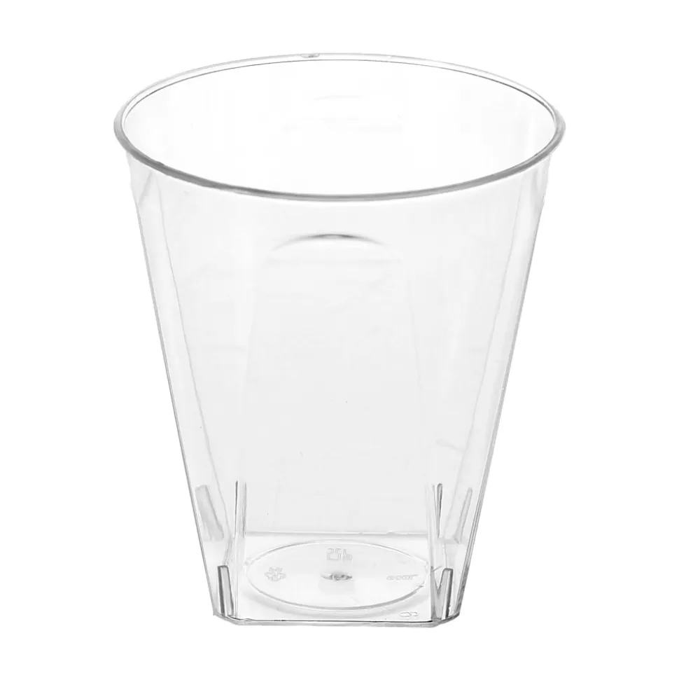 20 VERRINES FACETTE 6CL TRANSPARENT