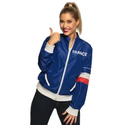 VESTE DE SURVÊTEMENT BLEU SUPPORTER FRANCE FEMME